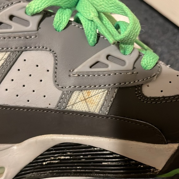 NIKE Air trainer SC Stadium Dark and Light grey & poison Green Size 6.5Y (GS) - Picture 6 of 12